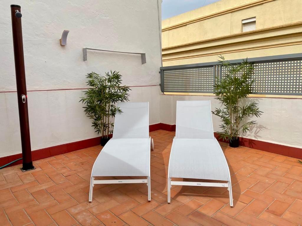 セビリアTi2 Duplex Con Terraza Privada, 120 Metros De La Catedralアパートメント エクステリア 写真